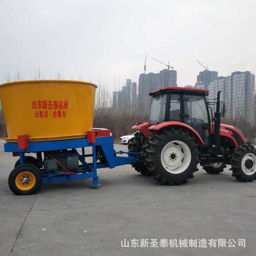 大型草包草捆粉碎机9FL-200效果旋转式捆粉机车进碎料整包叉秸秆