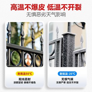 水性油漆金属漆防锈漆家用自刷涂料黑色免打磨除锈防腐铁锈转化剂