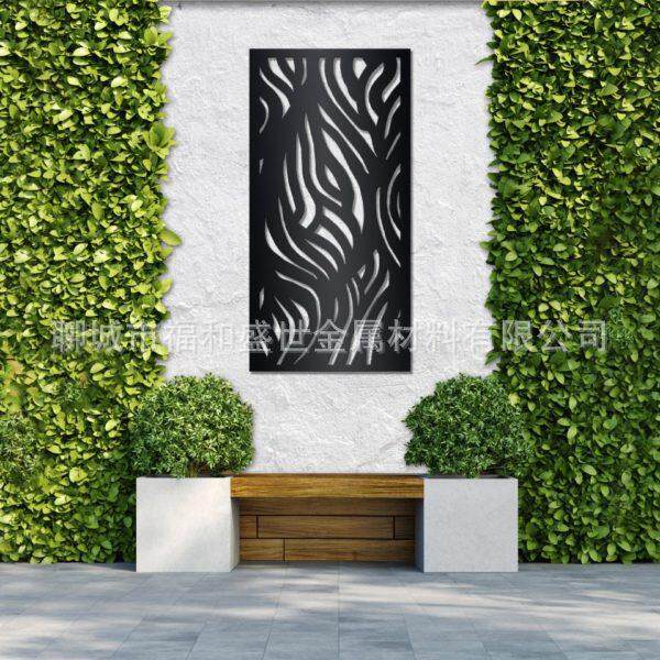 切割镀锌板屏风别墅钢板围栏学校围墙栏杆不锈钢花样景墙图案