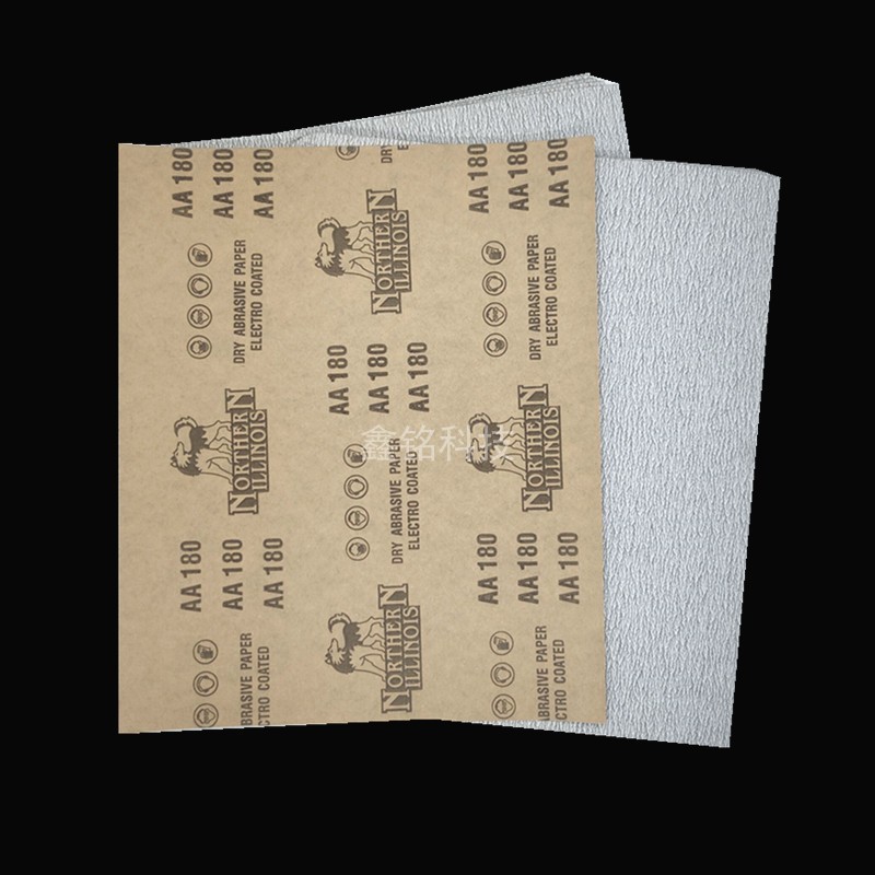 方形干磨砂纸片沙皮纸木工批土漆面墙面家俱打磨砂纸 白色砂纸