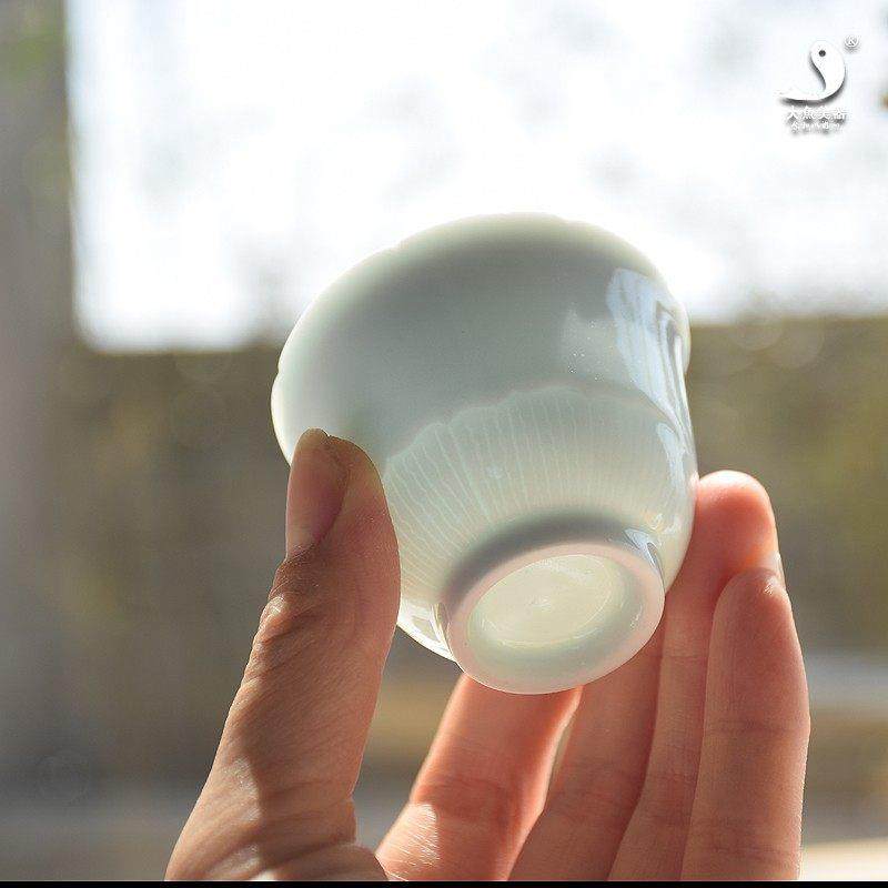 主人杯陶瓷茶杯景德镇影青瓷手工功夫茶具茶碗品茶杯小杯子秋樱杯,餐饮具,茶杯,淘宝优惠券,粉丝福利购,淘宝优惠卷