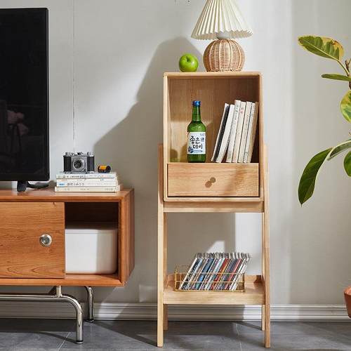 宝宝卧室床头柜实木现代简约收纳柜儿童房间置物架床边桌