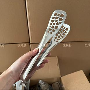 烧烤厨房食品面包夹猪排夹 米诺家牛排夹304不锈钢家用烤肉防烫夹