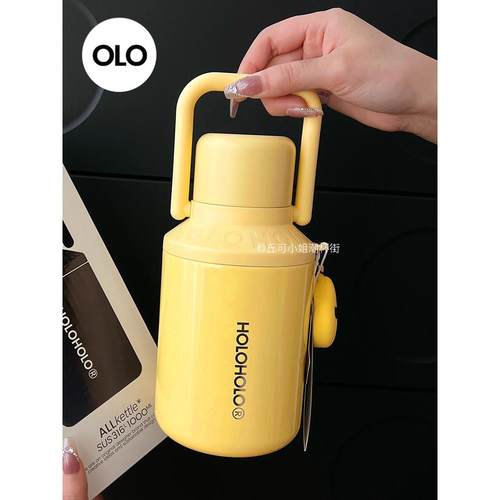 holoholo保温杯大容量316不锈钢随行便携户外运动男女生露营水壶