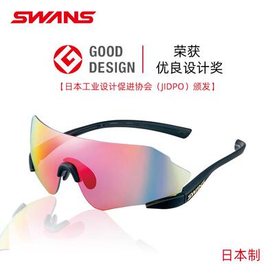 SWANS狮王视骑行太阳眼镜变色马拉松专业跑步眼镜登山护目偏光墨