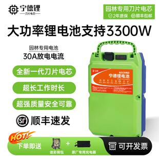 宁德锂电动割草机大功率锂电池绿篱采茶机专用揹负式配件大全24V