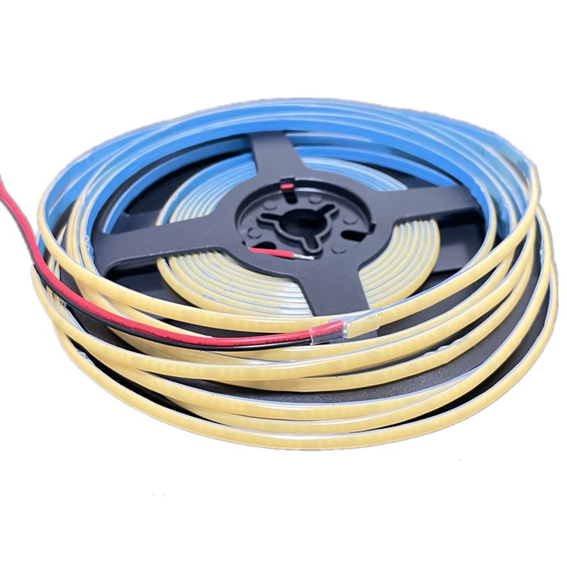 超窄cob灯条12V4mm嵌入式柔性超薄超细2.7mm贴片细灯带无暗区线性