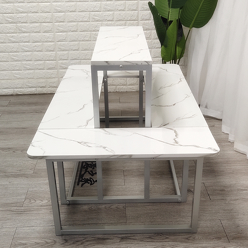 鞋服装店商场展会中岛展示陈列架梯形流水台花店鞋包架中间摆放银