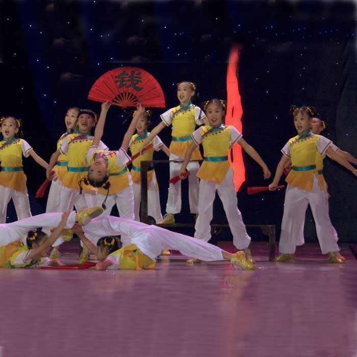 小荷风采儿童民族演出服男女童书童表演服赵钱孙李舞蹈服装汉族