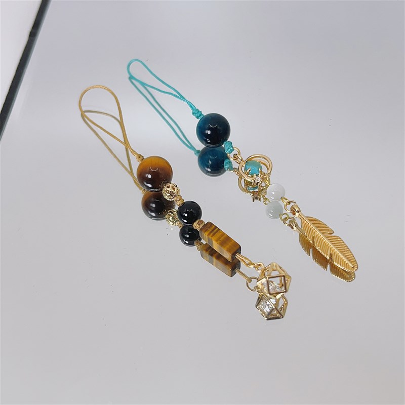 流浪者神之眼挂件吊坠 散兵金羽吊坠钟离手机挂件学生书包包挂饰