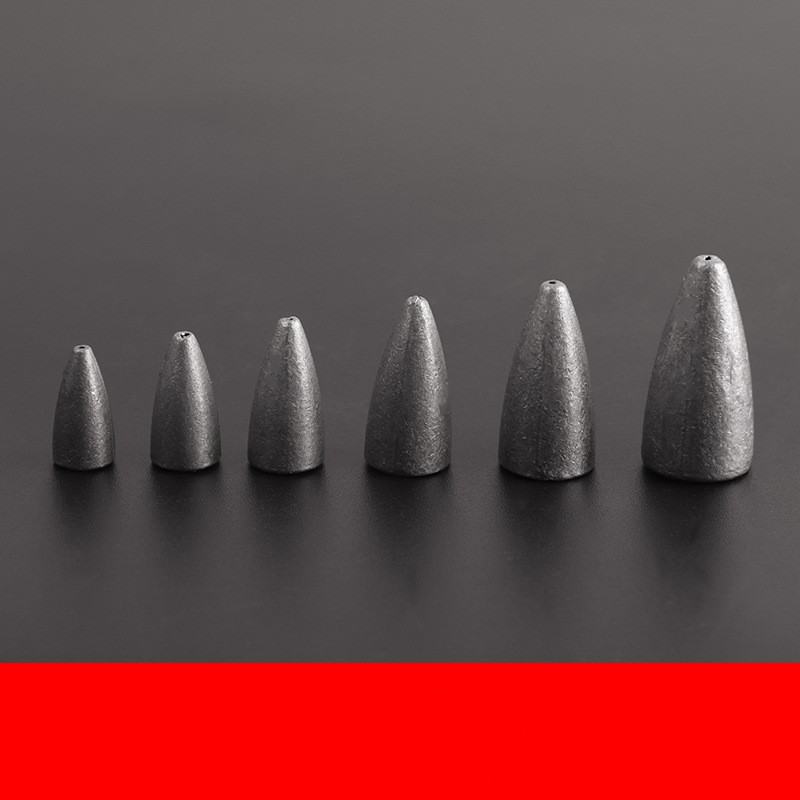 厂家供应子弹头路亚铅坠 子弹铅 德州钓组 钓鱼铅坠路亚