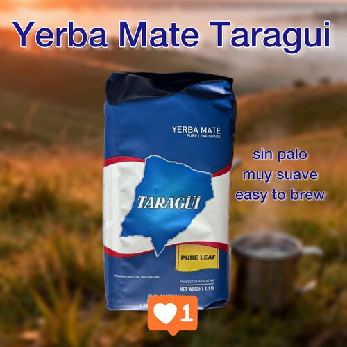 YERBA MATE para argentino solo TARAGUI sin palo
