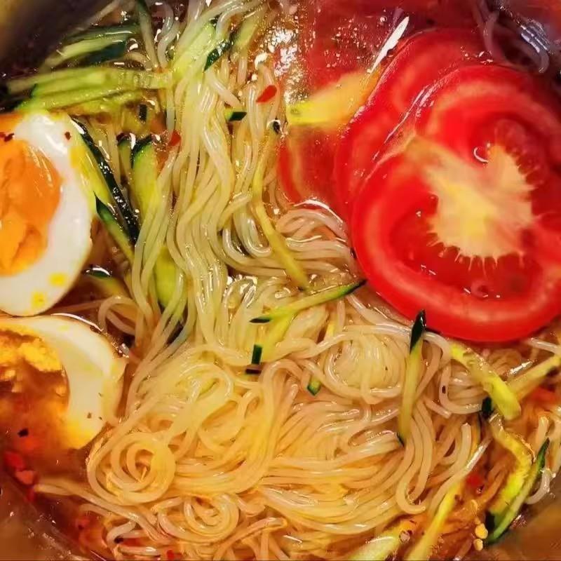 山河树东北朝族风味蜂蜜白糖大冷面酸甜可口方便速食东北大冷面