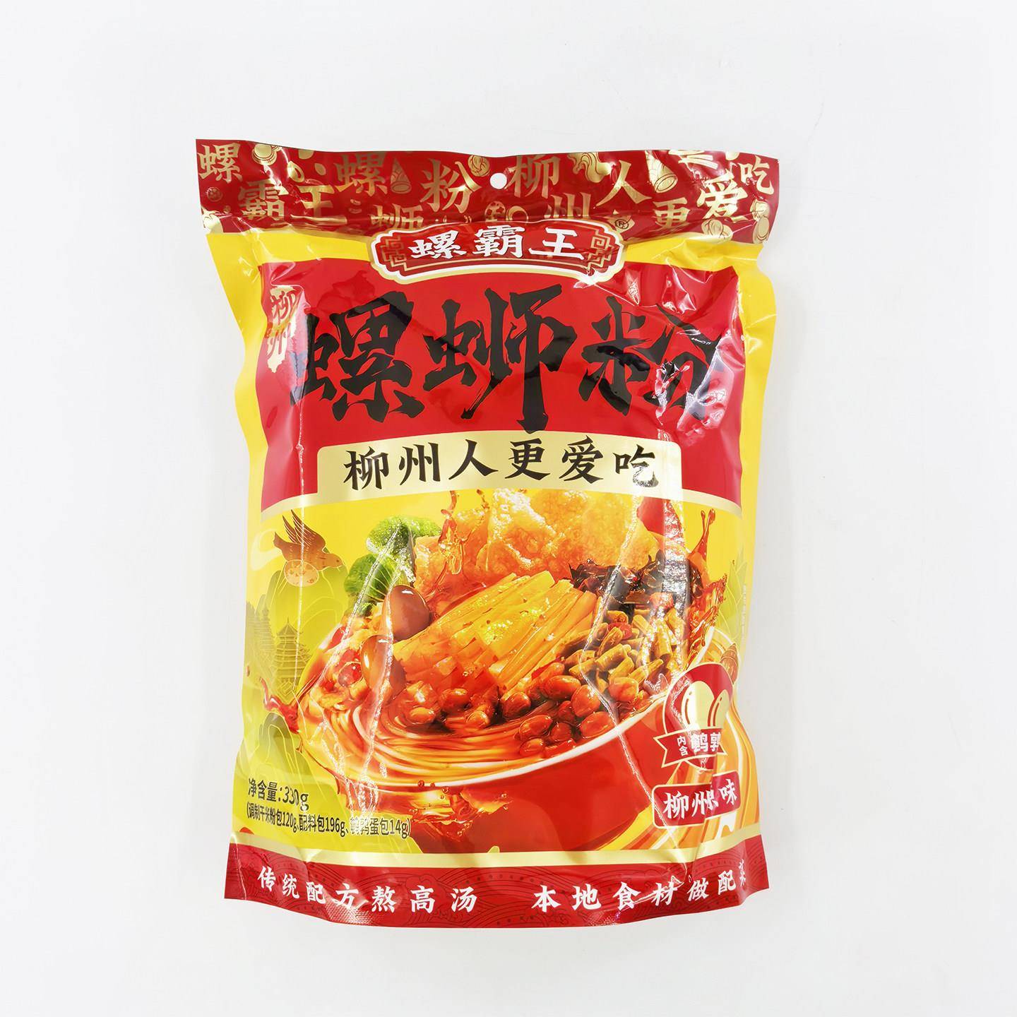 原味柳州袋装螺蛳粉广西特产螺霸王柳州原味螺蛳粉330gx10