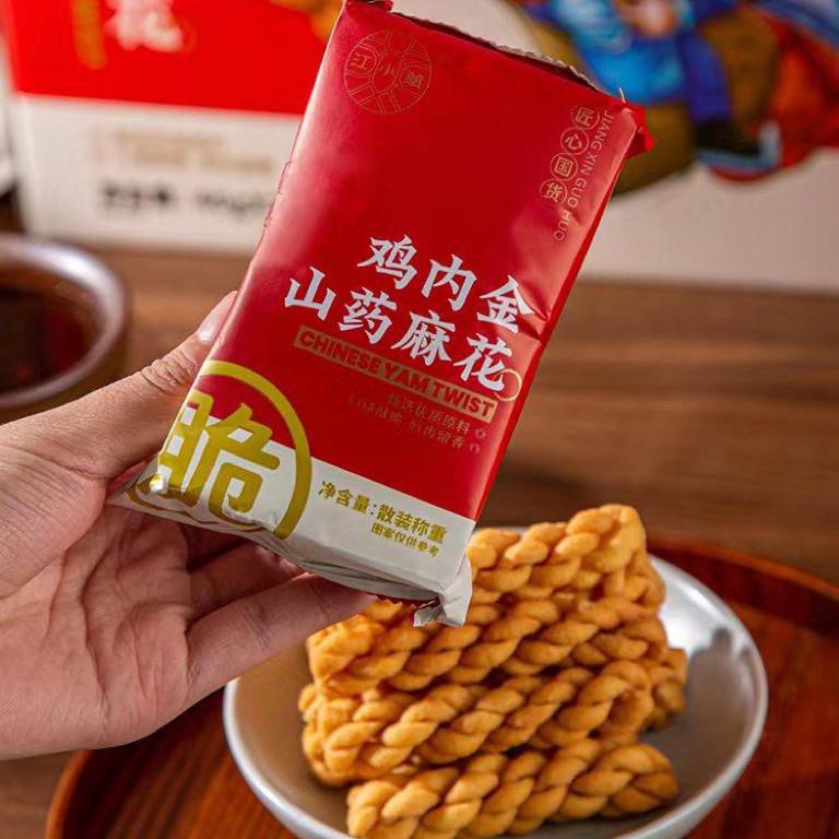 江小燕鸡内金山药麻花香酥脆河南铁棍山药健康小麻花休闲 零食小