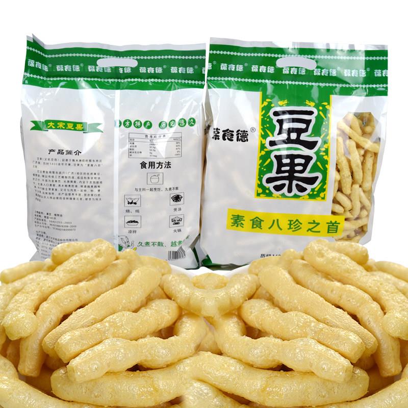 湖北黄冈武穴特产豆腐条老广济豆制品油炸干 干货500克豆果素食豆
