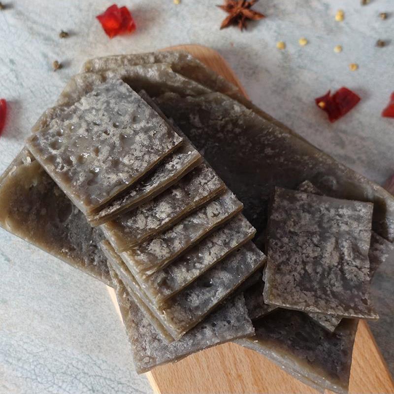 蕨粑 贵州特产铜仁红薯粉厥粑农家手工自制烧烤小吃 腊肉经典搭配