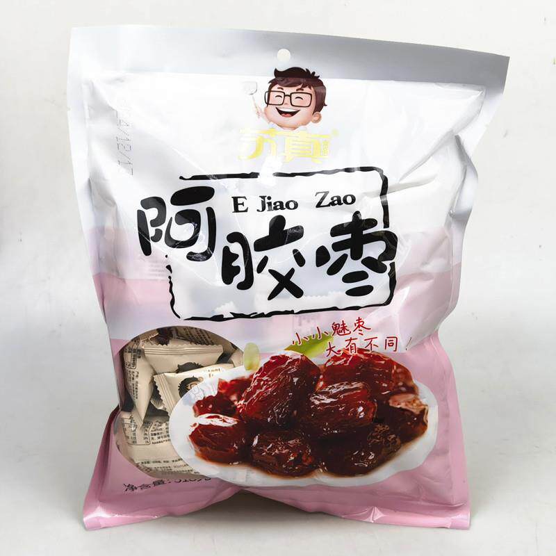 新货苏真阿胶枣518g*2袋零食无核蜜枣蜜饯零食小吃追剧解馋果