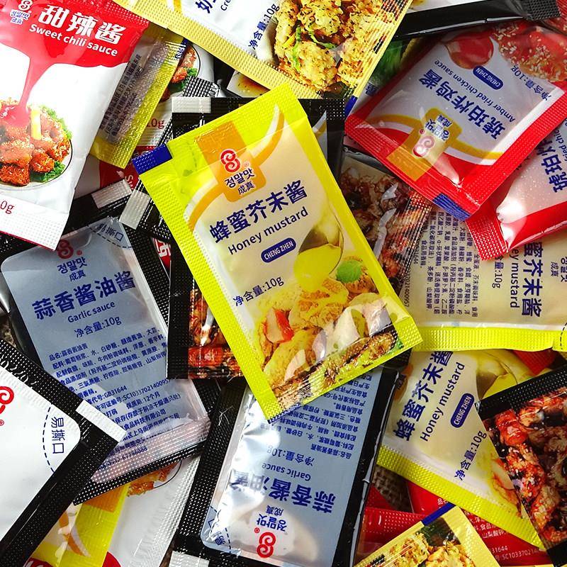 蜂蜜芥末酱小包装韩式炸鸡店外送商用小袋琥珀甜辣蒜香酱奶香芝士