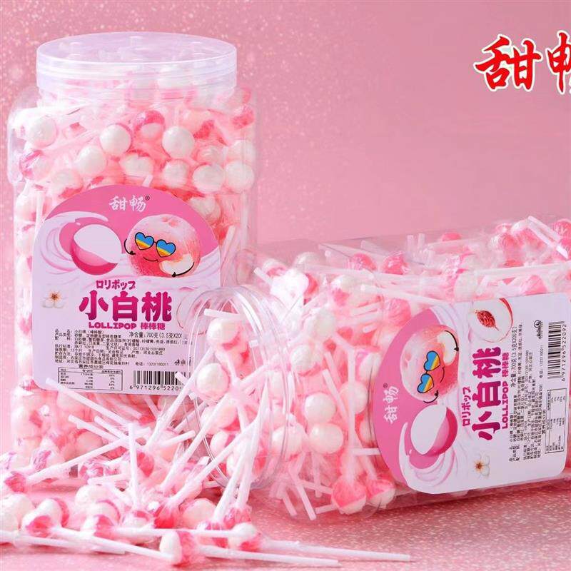 速发网红迷你彩虹棒棒糖儿童零食水果味迷你棒棒糖超小球形糖果水
