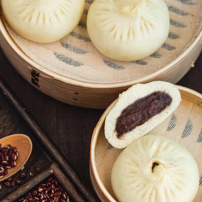 豆沙包 洗沙包扬州特产速冻包子儿童速食营养早餐流沙包五亭包子