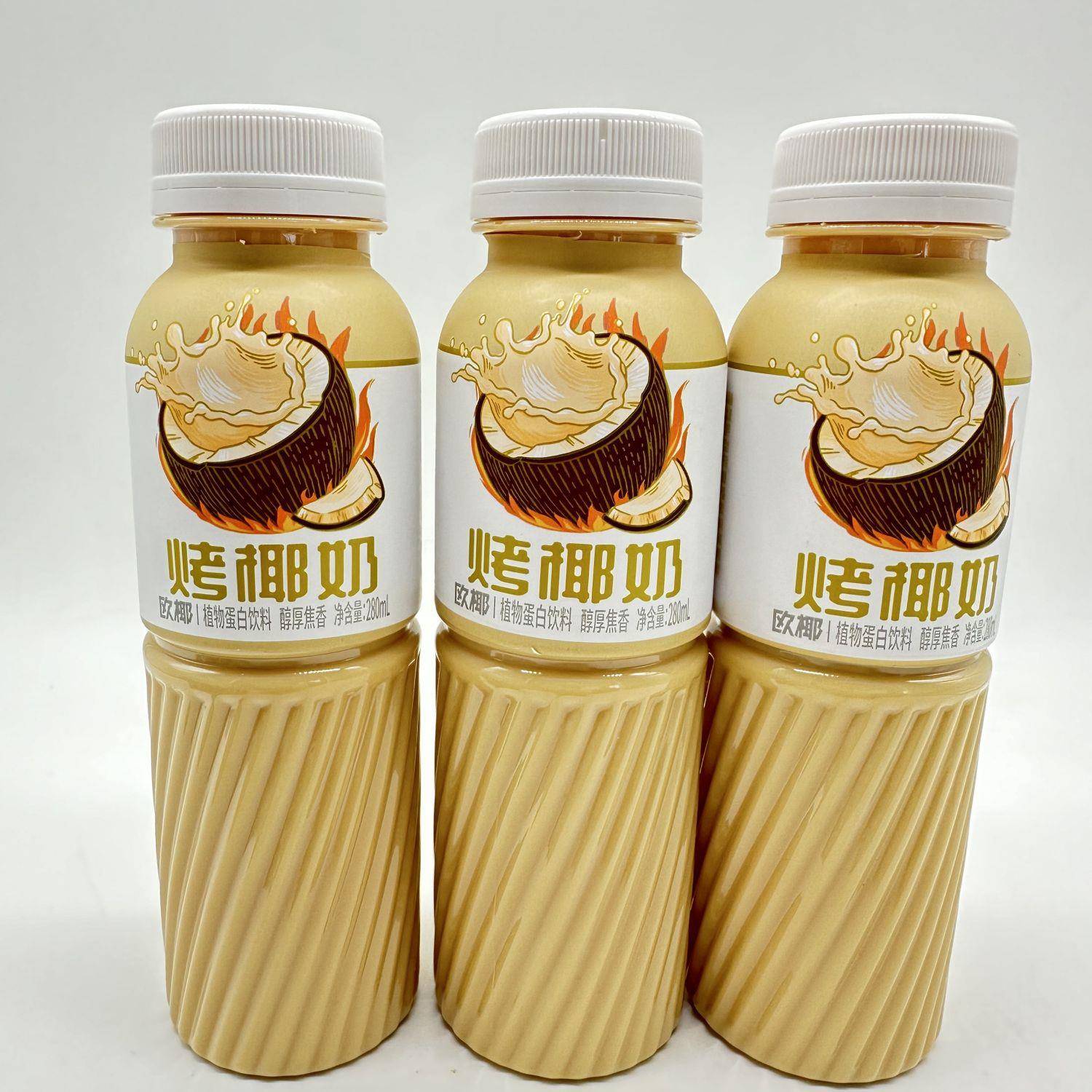 哪咤欧椰烤椰奶280ml小瓶装礼盒装植物蛋白饮品厚椰乳饮料
