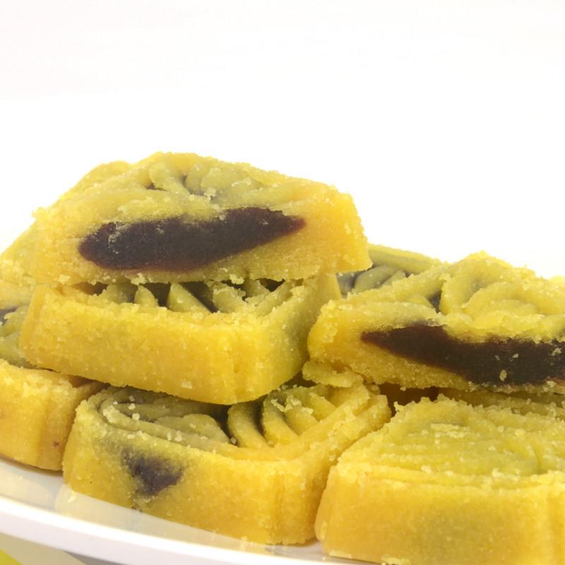 上海老香斋绿豆糕1000g 红豆沙馅传统中式点心