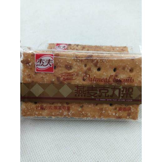 杰夫燕麦克力架整箱麦香味白饼干韧性怀旧零食散装图片
