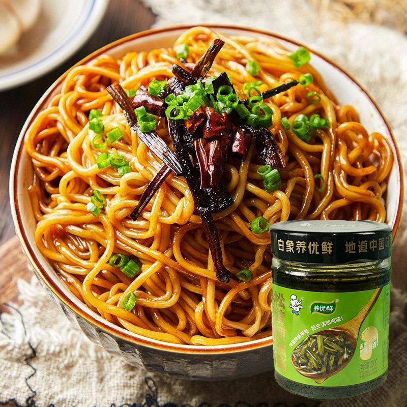 白象养优鲜香菜酱下饭拌饭酱拌面酱小面调料品松茸葱油酱玻璃瓶