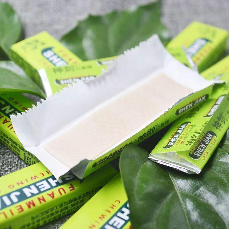 神剑老款香蕉味口香糖薄荷味泡泡糖学生上课随身携带糖果价
