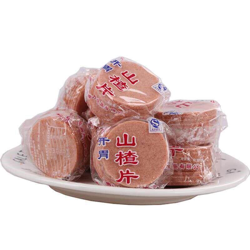 山楂片1000g山东特产新鲜山楂饼糕条球开 胃山楂独立包装零食100g