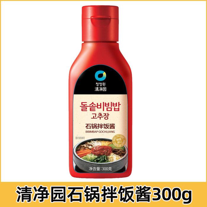 清净园辣椒酱韩国辣酱韩式石锅拌饭酱炒年糕酱甜辣酱500g整箱烤肉