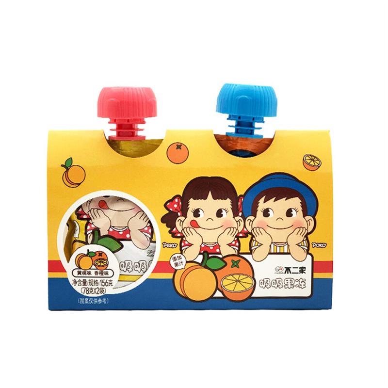 正宗不二家吸吸果冻香橙味