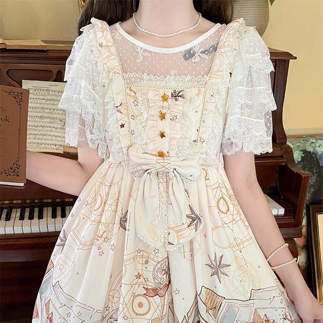 lolita内搭蕾丝衫女夏薄