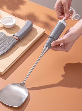 勺子把柄配件硅胶套锅铲手柄套锅铲把手防烫套刀柄套勺子保护套