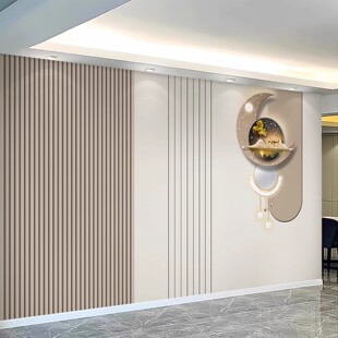 现代轻奢电视背景墙壁画简约大气壁布定制立体壁纸8D客厅影视墙布