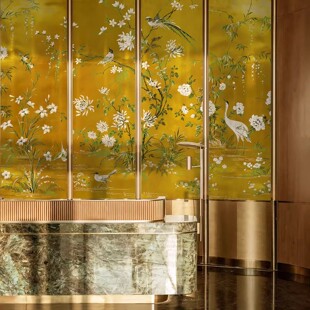 东方美学新中式壁布花鸟古代壁纸餐厅酒店前台硬包背景墙宋氏墙布