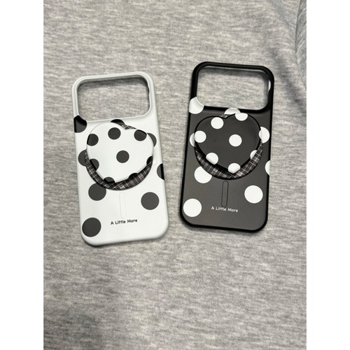 小众ins简约黑白底波点手机壳