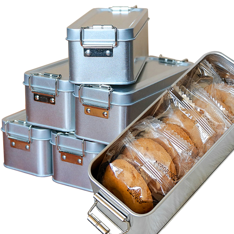 铁棍山药桃酥 蒜香烧烤味零食饼干办公室宿舍下午茶休闲食品铁盒