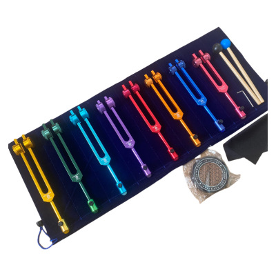 八支彩色铝合金音叉126.22 136.1 141.27 172.06 194.18套装音叉