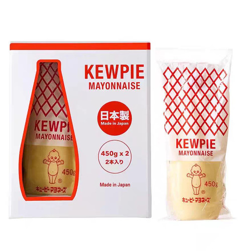 山姆日本丘比蛋黄酱450g*2瓶佐餐蘸涂烘焙沙拉调味料醇厚浓郁
