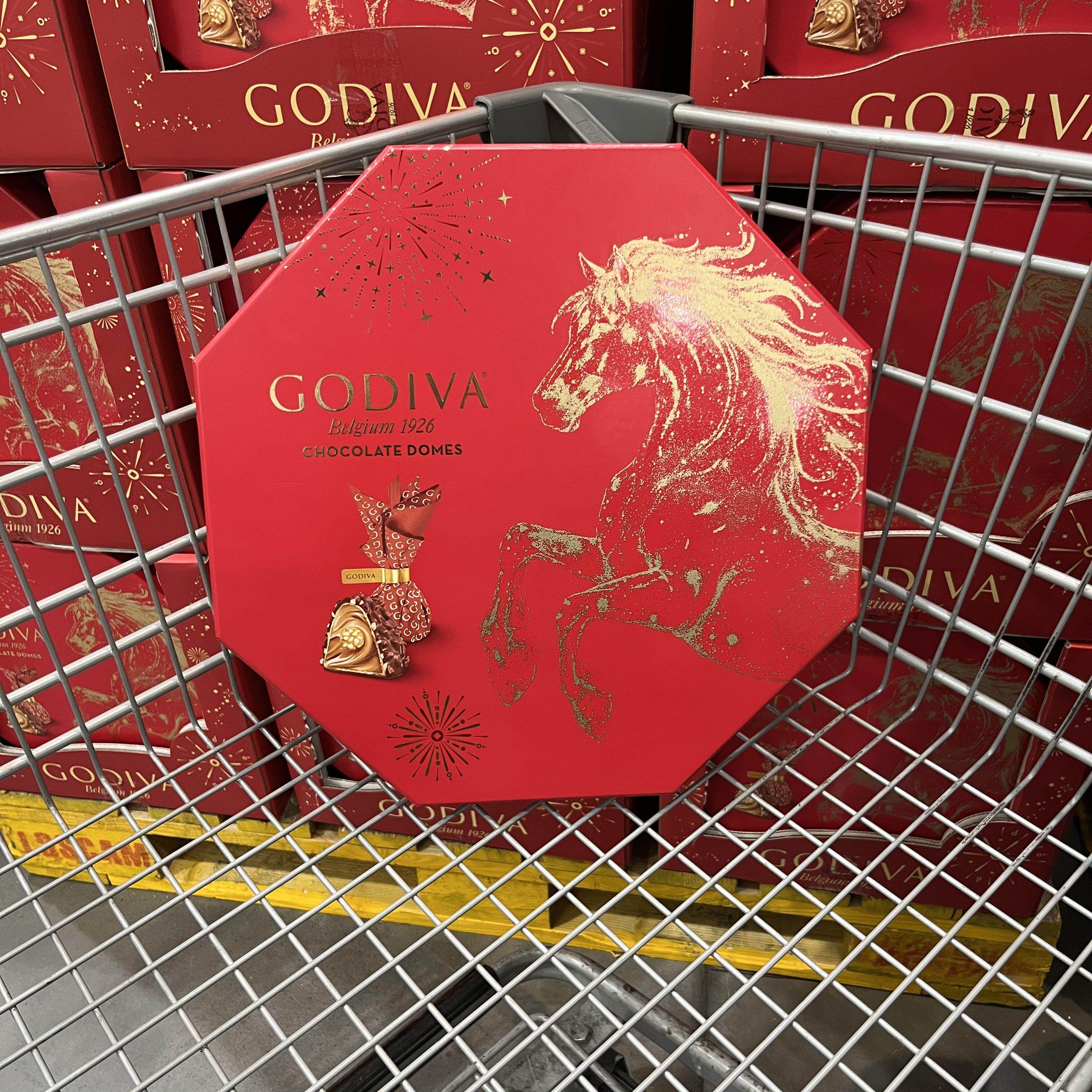 山姆超市代购歌帝梵臻粹系列巧克力30粒红色礼盒300g巴旦木送礼