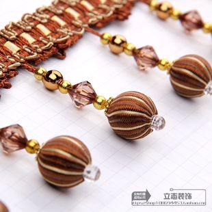 饰配件沙发辅料流苏排须电镀牛筋珠花边 窗帘花边民族风卡车货车装
