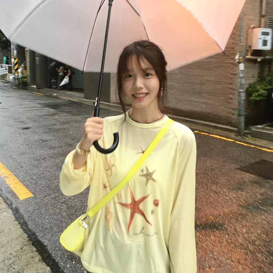 奶黄薄款防晒罩衫女大童2025夏季新款12岁初中高中学生宽松上衣13