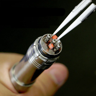 防静电尖头陶瓷镊子耐高温耐腐蚀工具套装绝缘聂子电阻发热丝捏子