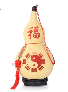 天然葫芦五帝钱挂件大号开口八卦葫芦摆件家用招财入户门大门对门