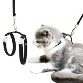 遛猫绳猫咪牵引绳防挣脱猫链子牵引泰迪小型犬工字式 外出溜猫绳子