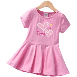 儿童公主裙子夏装 女童连衣裙1一6岁2婴儿3纯棉洋气小童装 宝宝夏季