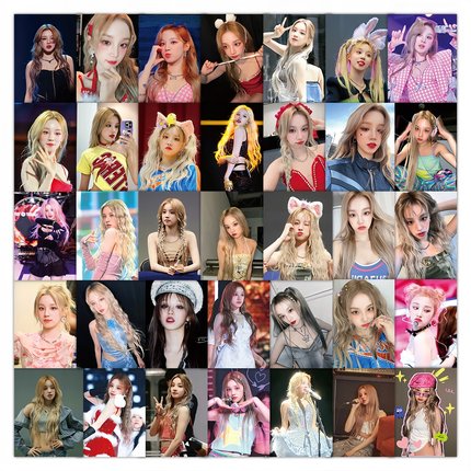 60张女明星宋雨琦高清方形手账素材贴纸diy手机电脑笔记本充电宝ipad水杯行李箱收纳柜桌面墙面防水文具贴纸