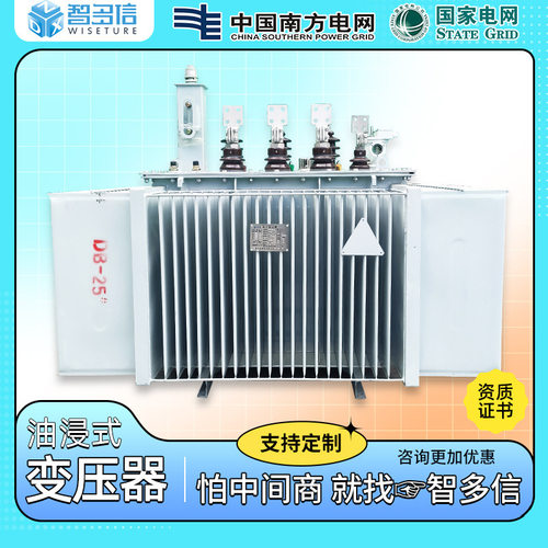 s13油浸式变压器全铜全铝大容量高压三相变压器10kv电力变压器厂